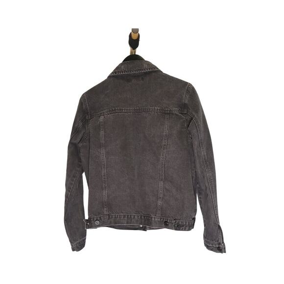 Buffalo David Bitton Black Denim Jacket Distressed Rodeo Western Cowgirl Size M - Picture 4 of 12